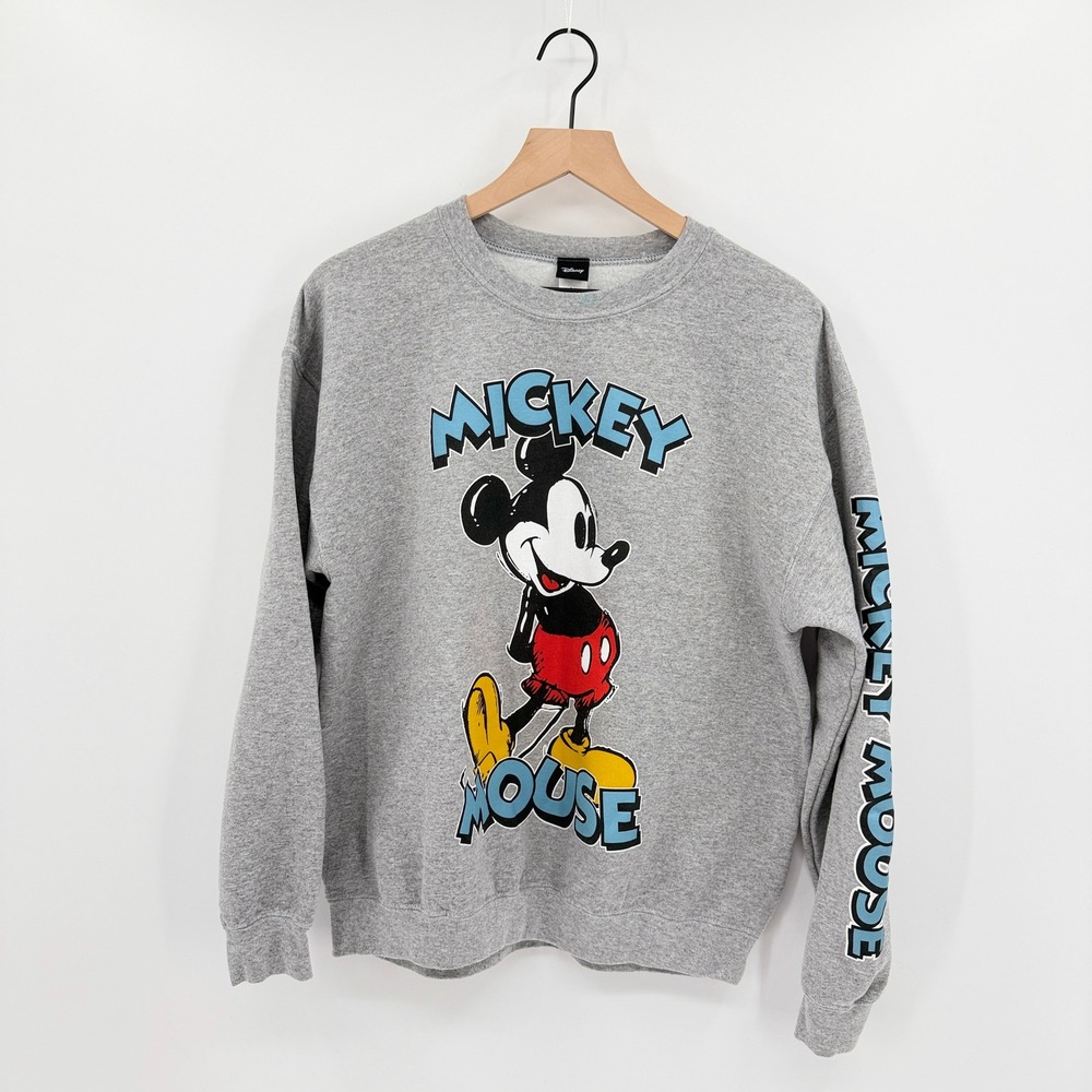 Disney Mickey Mouse Graphic Sweatshirt Vintage Style Oversized Unisex L